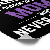 Epilepsie Mama Epilepsie Epilepsie Awareness Epile Poster (Ecke)