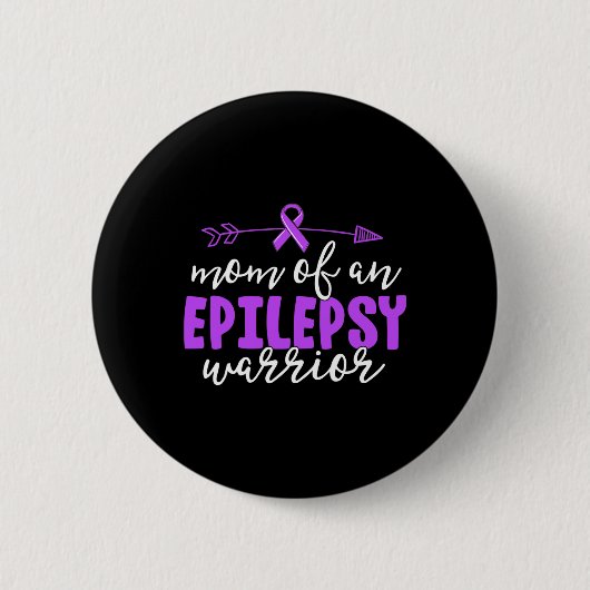 Epilepsie Mama Lila Schleimhaut Button (Vorderseite)