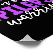 Epilepsie Mama Lila Schleimhaut Poster (Ecke)