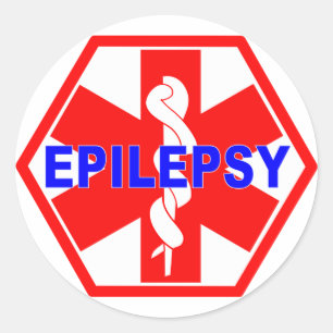 EPILEPSIE-MEDIZINISCHE IDENTIFIKATION RUNDER AUFKLEBER