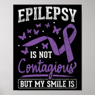 Epilepsie nicht ansteckend mein Lächeln ist Epilep Poster
