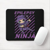 Epilepsie Ninja Lila Ribbon Krampfanfälle Sensibil Mousepad (Mit Mouse)