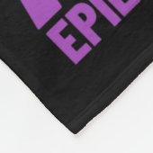 Epilepsie Ribbon mein Held ist jetzt mein Engel Ep Fleecedecke (Ecke)