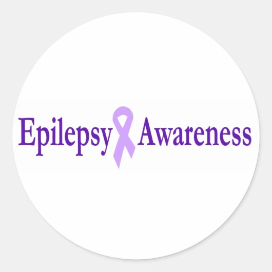 Epilepsie Runder Aufkleber (Vorderseite)
