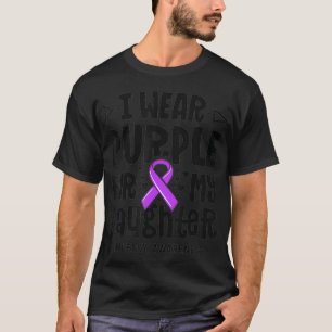 Epilepsie-Schleife Ich trage Lila für meine Tochte T-Shirt