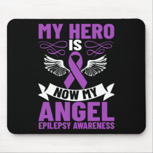 Epilepsie-Schleife Mein Held ist jetzt mein Engel Mousepad