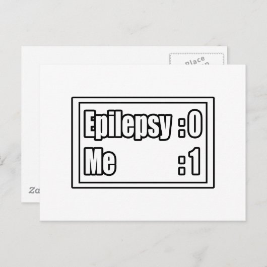 Epilepsie-Scoreboard Postkarte (Vorne/Hinten)