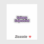 Epilepsie stärkt Lila Bewusstsein Aufkleber (Blatt)