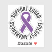 Epilepsie-Support-Squad-Bewusstseinsgeschenk Aufkleber (Blatt)