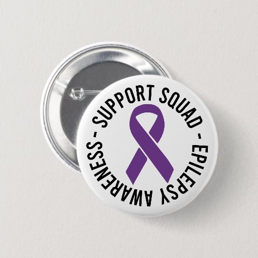 Epilepsie-Support-Squad-Bewusstseinsgeschenk Button (Vorne & Hinten)