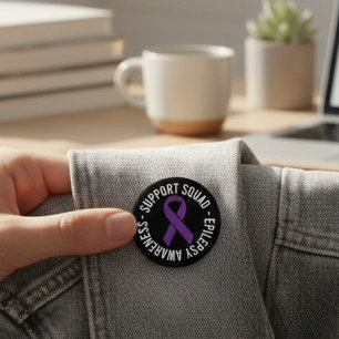 Epilepsie-Support-Squad-Bewusstseinsgeschenk Button