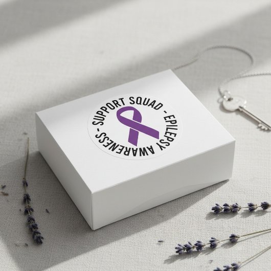 Epilepsie-Support-Squad-Bewusstseinsgeschenk Runder Aufkleber