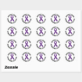Epilepsie-Support-Squad-Bewusstseinsgeschenk Runder Aufkleber (Blatt)