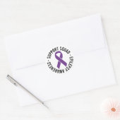 Epilepsie-Support-Squad-Bewusstseinsgeschenk Runder Aufkleber (Umschlag)