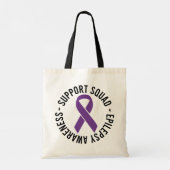 Epilepsie-Support-Squad-Bewusstseinsgeschenk Tragetasche (Rückseite)
