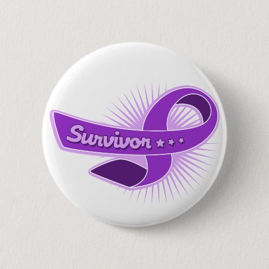 Epilepsie Survivor Ribbon Button (Vorderseite)