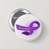 Epilepsie Survivor Ribbon Button (Vorne & Hinten)