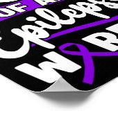 Epilepsie unterstützen Warrior Epilepsy Sensibilis Poster (Ecke)