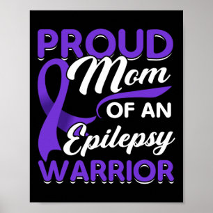 Epilepsie unterstützen Warrior Epilepsy Sensibilis Poster