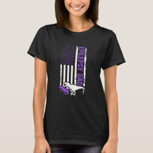 Epilepsie-Vater US-Flagge Vater eines Epilepsie-Kr T-Shirt
