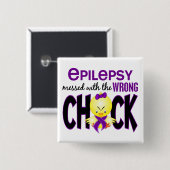 Epilepsie verwirrt mit dem falschen Küken Button (Vorne & Hinten)