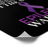 Epilepsie Warrior Awareness Christlich Faith Poster (Ecke)
