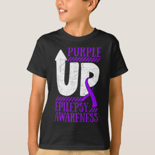 Epilepsie Warrior Day Epileptic Ribbon Epilepsie P T-Shirt
