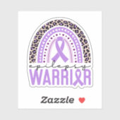 Epilepsie Warrior Epilepsie Awareness Rainbow Aufkleber (Blatt)