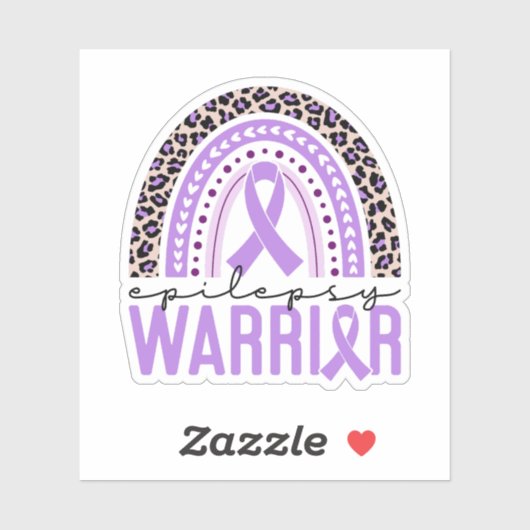 Epilepsie Warrior Epilepsie Awareness Rainbow Aufkleber (Blatt)