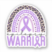 Epilepsie Warrior Epilepsie Awareness Rainbow Aufkleber (Vorderseite)