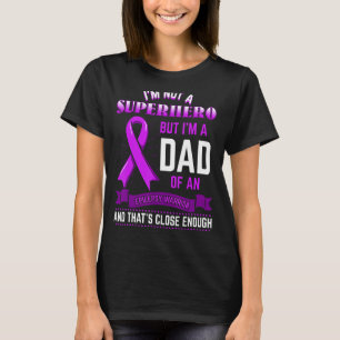 Epilepsie Warrior Epileptic Day Lila Ribbon Epilep T-Shirt