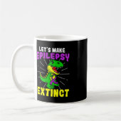 Epilepsie Warrior Epileptic Extinct Dinosaurier Se Kaffeetasse (Links)