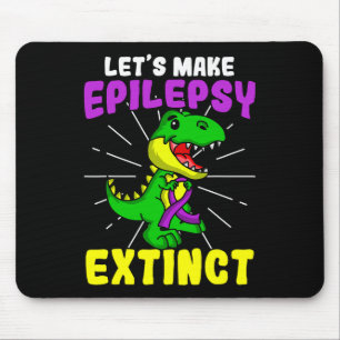Epilepsie Warrior Epileptic Extinct Dinosaurier Se Mousepad