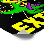Epilepsie Warrior Epileptic Extinct Dinosaurier Se Poster (Ecke)