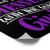 Epilepsie Warrior Epileptic Girl Seizure Disruptio Poster (Ecke)