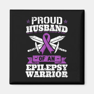 Epilepsie Warrior Husband Epileptic Krampfanfall Magnet