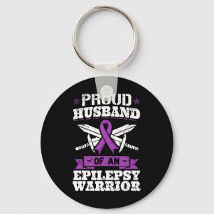 Epilepsie Warrior Husband Epileptic Krampfanfall Schlüsselanhänger