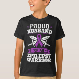 Epilepsie Warrior Husband Epileptic Krampfanfall T-Shirt