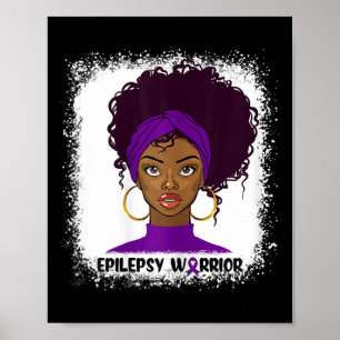 Epilepsie Warrior Kämpfer Unterstützung Epilepsie Poster
