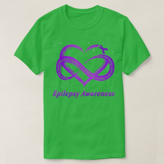 Epilepsie Warrior - Lila Epilepsie Bewusstsein  T-Shirt (Design vorne)