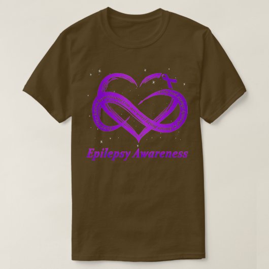 Epilepsie Warrior Lila Epilepsie Bewusstsein T-Shirt (Design vorne)
