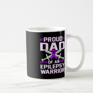 Epilepsie Warrior Lila Ribbon Awareness Montag Gra Kaffeetasse