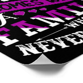 Epilepsie Warrior Lila Ribbon Epilepsie Bewusstsei Poster (Ecke)