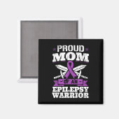 Epilepsie Warrior Mama Epileptische Krampfanfälle Magnet (Vorderseite/Rückseite)