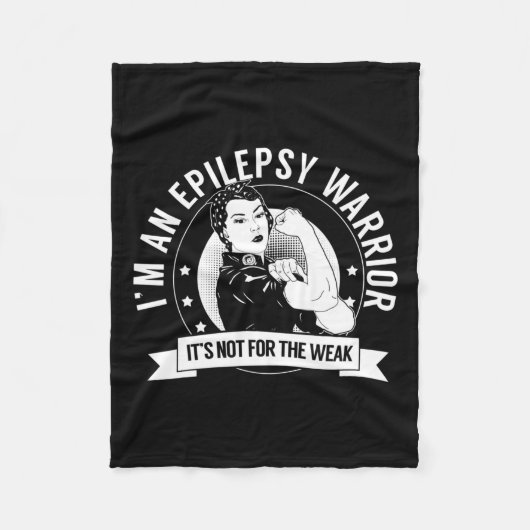 Epilepsie Warrior Nftw - Epilepsie Bewusstsein Fleecedecke (Vorderseite)