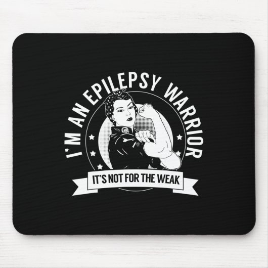 Epilepsie Warrior NFTW - Epilepsie Bewusstsein Mousepad (Vorne)