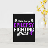 Epilepsie Warrior Survivor Bewusstsein wird gut wi Karte (Gelbe Blume)