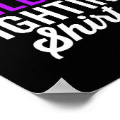Epilepsie Warrior Survivor Bewusstsein wird gut wi Poster (Ecke)
