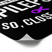 Epilepsie Warrior Survivor Sensibilisierung Lila Poster (Ecke)