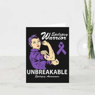 Epilepsie Warrior Unbrechbare Epilepsie Bewusstsei Karte
